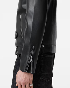 <b>Men</b> Genuine <b>Leather</b> Biker <b>Jacket</b> Slim Fit Moto Rider Coat Custom Premium Fashion Streetwear Outerwear Designer Casual Wear - Product Image 3