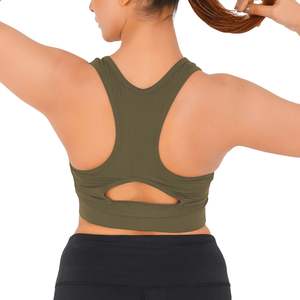 Soutien-gorge de sport dos nageur pour femme, haute qualité, pour la course, la gym, le yoga, avec bretelles spaghetti et dos en T, vêtements de fitness, fabricant sur mesure - Product Image 5