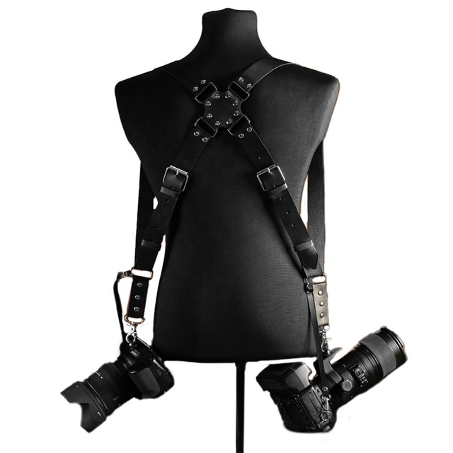 Natural Leather Camera Harness Shoulder Strap Handmade Stylish Belts Multi Dual Strap Adjustable Leather Strap