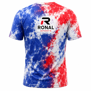 เสื้อยืดผู้ชาย RONAL SPORTS ลายพิมพ์ซับลิเมชั่น แขนสั้น ระบายอากาศ แห้งเร็ว ซับเหงื่อ ทรงปกติ คอกลม - Product Image 2