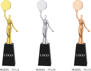 Gold Silver Bronze <b>Trophy</b> Set with Custom Branding for Promotional Events - Product Image 3