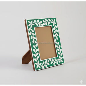 Cadre photo de luxe 6x4 en MDF avec incrustation de os |   Fabriqué à la main pour un décor rustique |   Table de qualité supérieure pour la maison et le bureau (vente en gros) - Product Image 2