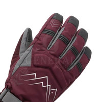 Gants de ski personnalisés pour hommes, pour snowboard, chauds, pour sports d'hiver, durables, imperméables, avec paume texturée pour une meilleure adhérence, poignet réglable et sécurisé