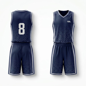 Tenue de basketball haut de gamme respirante : maillot et short personnalisables pour entraînement et tournoi - Product Image 4