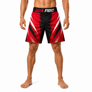 Shorts de combat MMA personnalisés à impression intégrale pour hommes, sublimés, pour entraînement de grappling BJJ sans kimono, respirants, séchage rapide, légers et extensibles - Product Image 5