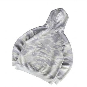 New Custom Men's Gray <b>Camouflage</b> Hooded <b>Tracksuit</b> Set Full Sleeve Zipper Front Print Casual Joggers With Side Pocket Autumn Wear - Product Image 5