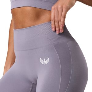 Legging léger lavande pour femme, taille haute, extensible, pour entraînement, fitness, yoga, tenue de sport et usage quotidien - Product Image 2