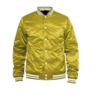 Satin Varsity <b>Jacket</b> Winter Color High Street Style Front Reversible <b>Jacket</b> 100% Top Quality - Product Image 5