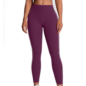 Best Quality Women High Waist Soft Stretchy <b>Leggings</b> Solid Color Fashionable Women <b>Legging</b> <b>With</b> <b>Pocket</b> for Sale - Product Image 1