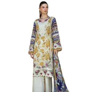 Ensemble de costumes Shalwar Kameez en soie cousus pour femmes, de qualité supérieure, traditionnels indiens et pakistanais, pour fêtes et occasions spéciales, vente en gros - Product Image 1