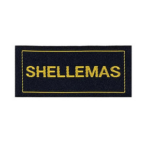 Etiquetas de damasco tejidas personalizadas de calidad con bordes cortados a láser, etiquetas de tela lavables personalizadas para prendas, bolsos, souvenirs o regalos - Product Image 1