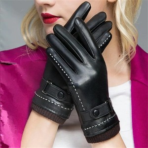 Gants d'hiver en cuir durables avec isolation thermique pour le travail en extérieur, la conduite par temps froid et les voyages - Product Image 3