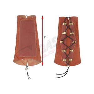 Protège-bras de tir à l'arc de qualité supérieure fabriqué au Pakistan, réglable, en cuir de vachette, style antique, pour adultes et juniors. - Product Image 3