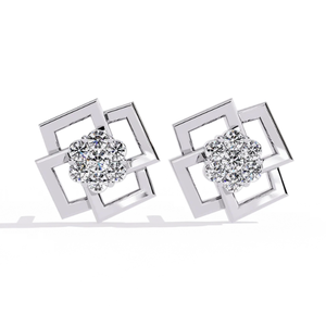 Ajretail 0.21ct HI Color VS-SI Clarity Natural Diamond Earrings with Eternal Prism Elegant and Luxurious - Product Image 3