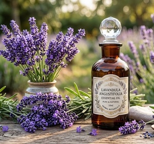 Aceite Esencial de Lavanda 100% Puro y Natural para Aromaterapia, Cuidado de la Piel y Cabello, Grado Terapéutico, Proveedor Mayorista OEM ODM - Product Image 1