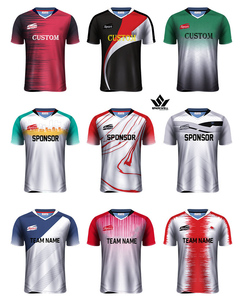 Camiseta de Fútbol Sublimada Personalizada para Hombre, Cuello en V, Manga Corta, Poliéster que Absorbe la Humedad, Ajuste Atlético, Ropa Deportiva para Equipos de Todas las Temporadas - Product Image 2