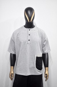 เสื้อเชิ้ตแขนสั้นคอจีนสีเทาสำหรับผู้ชาย ผ้าคอตตอน 100% ระบายอากาศได้ดี เนื้อผ้าถัก สวมใส่สบายในฤดูร้อน - Product Image 4