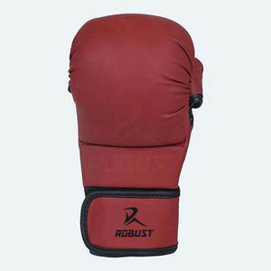 Guantes de Cuero para MMA, Artes Marciales y Entrenamientos de Boxeo, con Material Transpirable, Palma Antideslizante, Cierre de Gancho y Bucle, Ajuste Seguro - Product Image 2