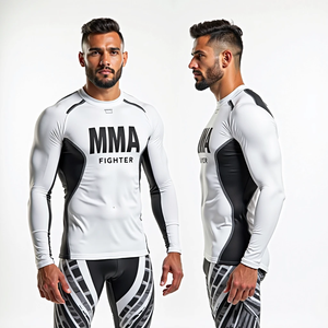 Rashguards Sublimados Transpirables de Alta Calidad Personalizados para MMA, de Secado Rápido, Antibacterianos, Manga Larga, Spandex/Poliéster UPF50+ - Product Image 2