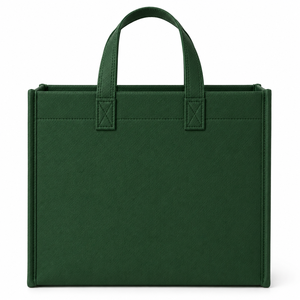 Bolsa de tela no tejida verde reutilizable, ecológica, para compras, para envasado de alimentos al por menor, suministro al por mayor - Product Image 3