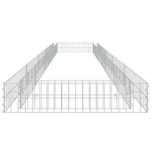 Macetas y Jardineras Elevadas de Acero Galvanizado Plateado, Tipo Gabion, Grandes - Product Image 3