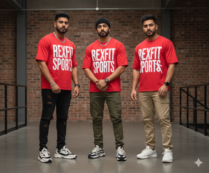 Camiseta Deportiva Rexfit Premium de Algodón Lavado con Efecto Desgastado, Estilo Urbano, Vintage, con Doble Capa y Efecto Descolorido por el Sol - Product Image 4