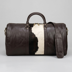 Bolsos de Viaje de Piel Vacuna Hechos a Medida, de Alta Calidad, Último Diseño, Bolsos de Fin de Semana al por Mayor, Nueva Llegada - Product Image 1