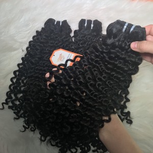 El mejor vendedor, paquetes de cabello humano Remy virgen con textura rizada al agua, estilo rizado y ondulado para mujeres negras en precio al por mayor - Product Image 2