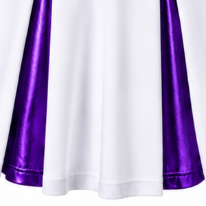 Purple Panel Cheerleading <b>Skirt</b> Pleated Athletic Performance Uniform Bottom Sports Team Training Competition Apparel <b>for</b> Cheer - Product Image 5