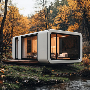 Casa Modular Prefabricada <span class=keywords><strong>de</strong></span> Diseño Moderno, Estructura <span class=keywords><strong>de</strong></span> Acero <span class=keywords><strong>de</strong></span> 20 pies/40 pies, Estilo Lujoso, Tipo Cápsula <span class=keywords><strong>de</strong></span> Jardín, con Terraza - Product Image 4