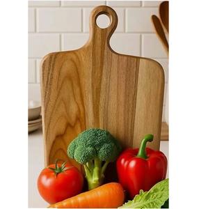 Tabla de Cortar Multifuncional de Madera de Acacia con Acabado Natural, Tabla de Cortar de Madera para Uso Diario en la Cocina - Product Image 2