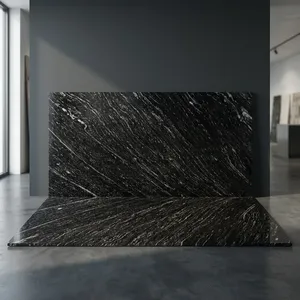 Superior Quality Marquino Black Granite Slab Premium Natural <b>Stone</b> with Polished Finish for Flooring Tiles Countertops - Product Image 2