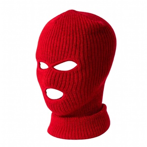 Máscaras de Esquí Personalizadas Populares, Diseño Liso Multicolor, Pasamontañas de 1 Orificio, Gorros de Invierno con Orejeras, 100% Poliéster, Unisex - Product Image 1