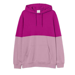 Sudadera con Capucha Unisex de Bloques de Color, Felpa Francesa, Diseño Holgado Informal con Bolsillos, Ropa de Otoño - Product Image 1