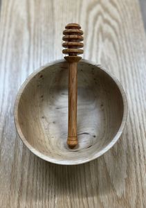 Wooden Honey Dipper With Round Head For Smooth Drip Control <b>Mini</b> Wooden Honey Dipper For Personalized Wedding Favor Jar - Product Image 4