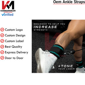 Correas ajustables para tobillos, par de correas para máquina de cable, ejercicios de glúteos, ejercicios de parte inferior del cuerpo, acolchado de neopreno, correas duraderas para piernas - Product Image 5