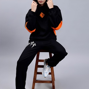 Men <b>Oversized</b> Logo Printed <b>Hoodies</b> Casual Streetwear Pullover Cotton Blend <b>Long</b> Sleeve Men's Loose Fit <b>Hoodies</b> - Product Image 5