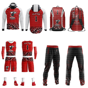 Ensemble d'uniformes de basketball professionnels à séchage rapide, antibactériens, unisexes, respirants, en jersey lavé, personnalisables - Product Image 5