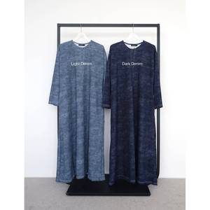 เดรสยีนส์ผู้หญิงสไตล์อบายะแบบเรียบหรู - Product Image 1