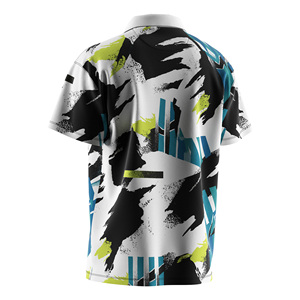 เสื้อโปโลพิคเคิลบอลแบบกำหนดเองสำหรับผู้ชาย เสื้อผ้ากีฬาแห้งเร็วสำหรับฝึกซ้อม ทรงเข้ารูป เสื้อยืดกีฬาเทนนิส กอล์ฟ สำหรับทีม พร้อมบริการสกรีน - Product Image 2