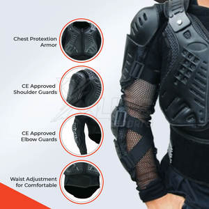 Équipement de sécurité avancé pour motocyclistes, armure corporelle pour moto, flexible, respirant, léger, équipement de course unisexe, toutes saisons - Product Image 3