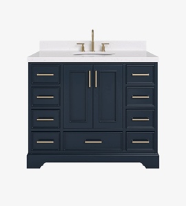 Gabinete de Baño de 42 Pulgadas con Lavabo Individual, Marca Privada Mary, Solo 3 Opciones de Acabado, Venta al Por Mayor, Fábrica en Vietnam - Product Image 1