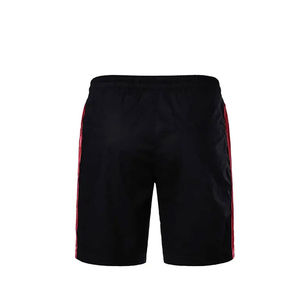 Conjunto de Camiseta y Pantalones Cortos Unisex con Cuello Redondo y Diseño de Rayas Rojas, Manga Corta, Ligero, Estilo Minimalista para Verano - Product Image 6
