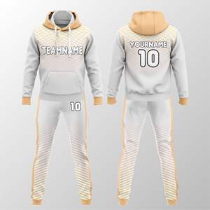 Conjunto de Sudadera con Capucha y Pantalones Deportivos Personalizados con Sublimación, Ropa Deportiva con Nombre y Número para Hombre - Product Image 1