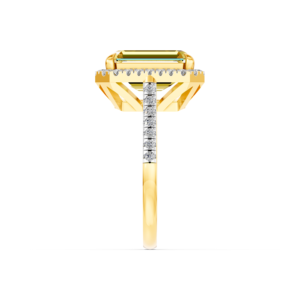 14K 9K 10K 18K Solid Gold 6Ct Lab Grown Yellow Diamond <b>Custom</b> <b>Ring</b> Certified Jewelry MOQ 3pc 10pc RJC OEM ODM E201280 - Product Image 4