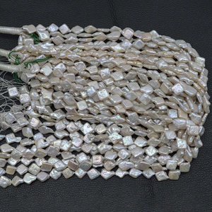 Perlas de Agua Dulce Naturales Blancas de 12mm 14mm 16mm, Forma de Cometa Irregular, para DIY, Collar, Pulsera, Colección de Joyería de Moda - Product Image 5