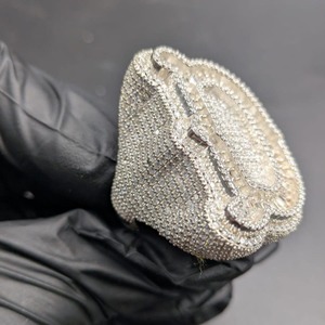 Iced Out Letter D Moissanite Hip Hop <b>Ring</b> with Baguette and Round Cut Stones <b>Men</b>’s Fashion Statement <b>Ring</b> - Product Image 5