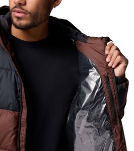 Abrigo de invierno para hombre al por mayor, chaqueta con capucha, acolchado, con estampado urbano, cintas gruesas, abrigos de burbujas, ropa cómoda - Product Image 5