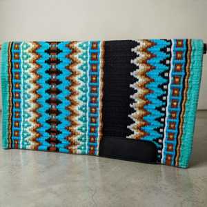 Tapis de selle western avec motif aztèque traditionnel, couverture de selle tissée durable pour l'équitation western - Product Image 5