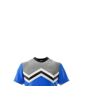 Oem Custom Sublimated Rugby Uniform Men Blue Gray Short Sleeve Crew Neck 100% Polyester Quick Dry Team Uniforms Adult Size - Product Image 3
